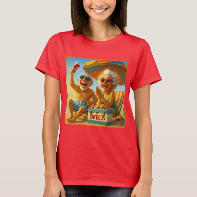 "CAYUCOS FÜR COOLES T-SHIRT". T-Shirt (Vorderseite)