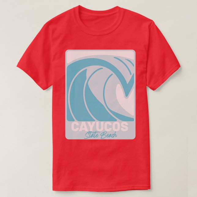 Cayucos Staat Beach California Atlantic Ocean FL C T-Shirt (Design vorne)
