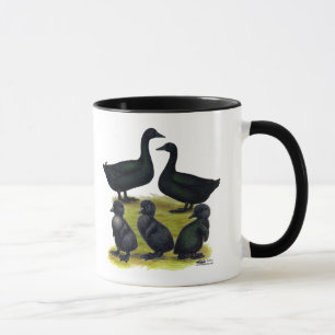 Cayuga-Enten-Familie Tasse
