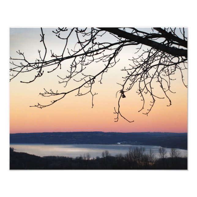 Cayuga Lake bei Sunset Fotodruck (Vorne)