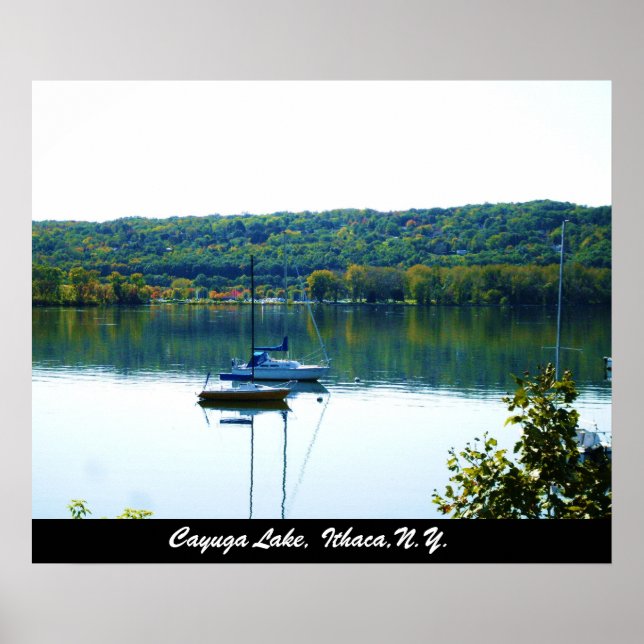 CAYUGA LAKE IN AUTUMN-Poster Poster (Vorne)
