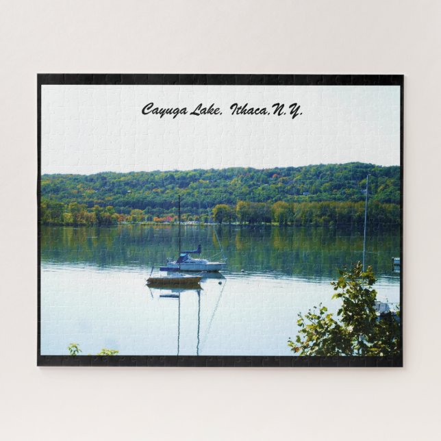 CAYUGA LAKE IN AUTUMN PUZZLE (Horizontal)
