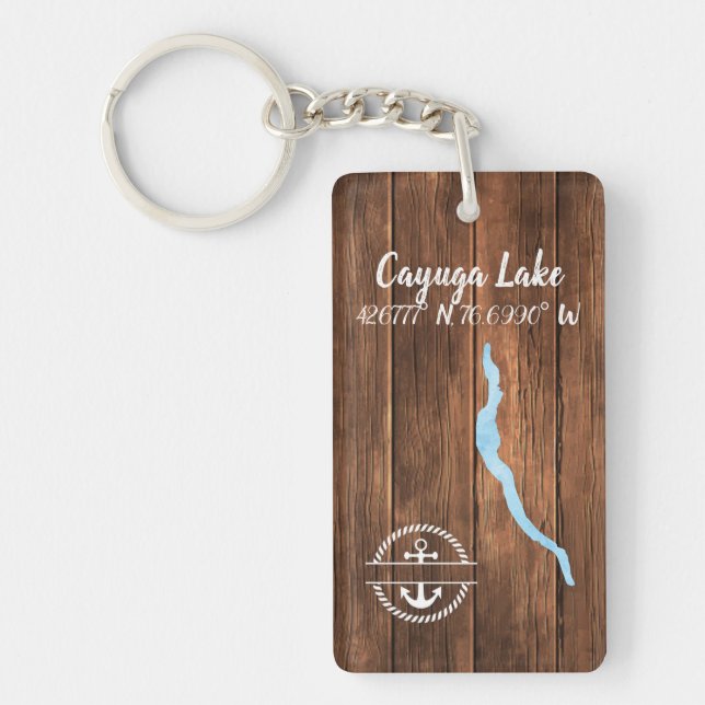 Cayuga Lake Key Chain Schlüsselanhänger (Vorderseite)