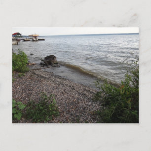 Cayuga Lake Rocky Beach Postkarte