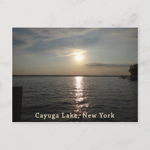 Cayuga Lake Sunset Postkarte