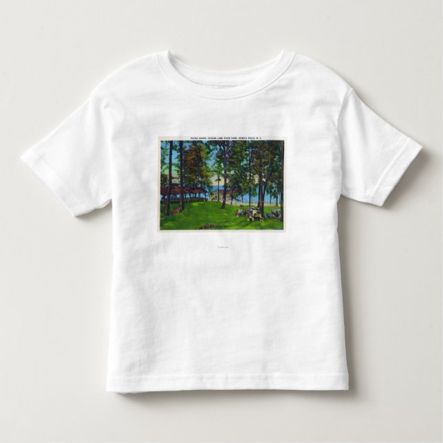 Cayuga See-Staats-Park-Szene Kleinkind T-shirt (Vorderseite)