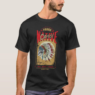 Cayuse Native Amerikanische Ureinwohner Warrior St T-Shirt