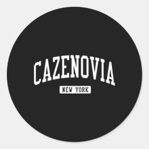 Cazenovia New York Ny Athletic Sports Runder Aufkleber