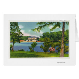 Cazenovia Park-Ansicht des Sees und des Kasinos