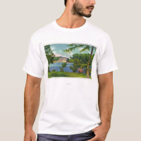 Cazenovia Park-Ansicht des Sees und des Kasinos