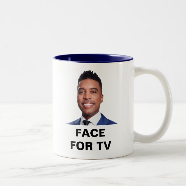 CB Face for TV Zweifarbige Tasse (Rechts)