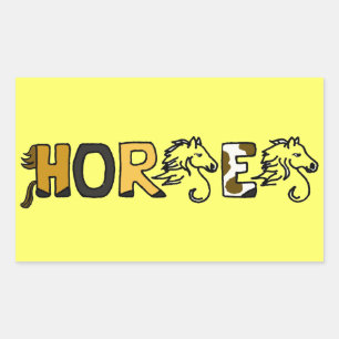 CB- Fun Horn Cartoon Buchstaben Stickers