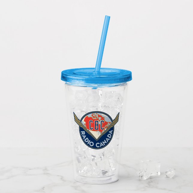 CBC 1940 Logo Acrylic Tumbler Acryltrinkbecher (Rückseite Ice)