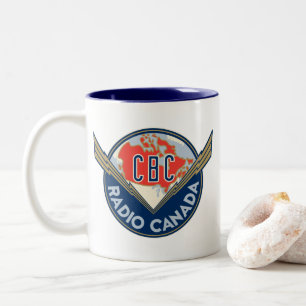 CBC 1940-Logo Zweifarbige Tasse