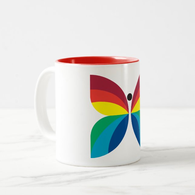 CBC 1966-Logo Zweifarbige Tasse (Vorderseite Links)