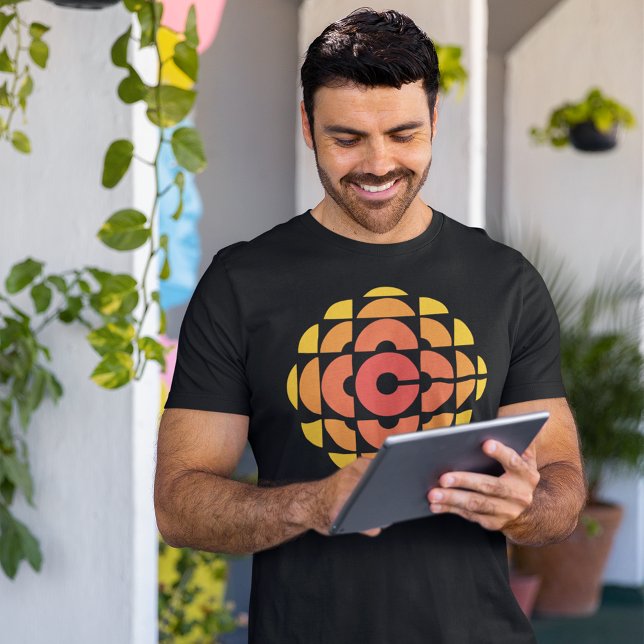 CBC 1974 Logo Fine Jersey T - Shirt (Person wearing t-shirt)