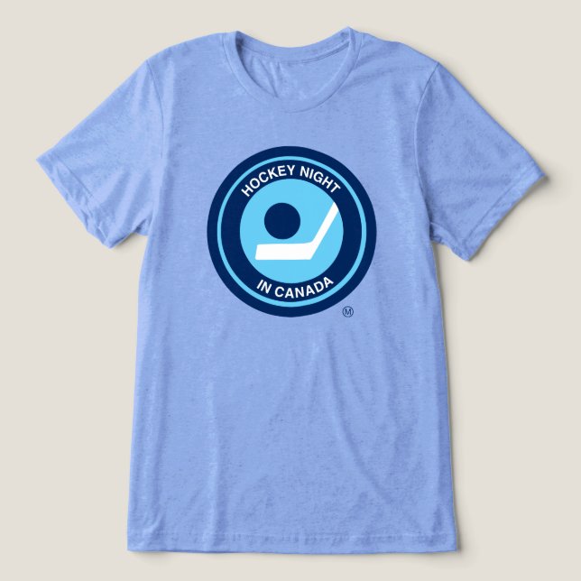 CBC Hockey Night Retro-Logo Tri-Blend Shirt (Design Vorderseite)