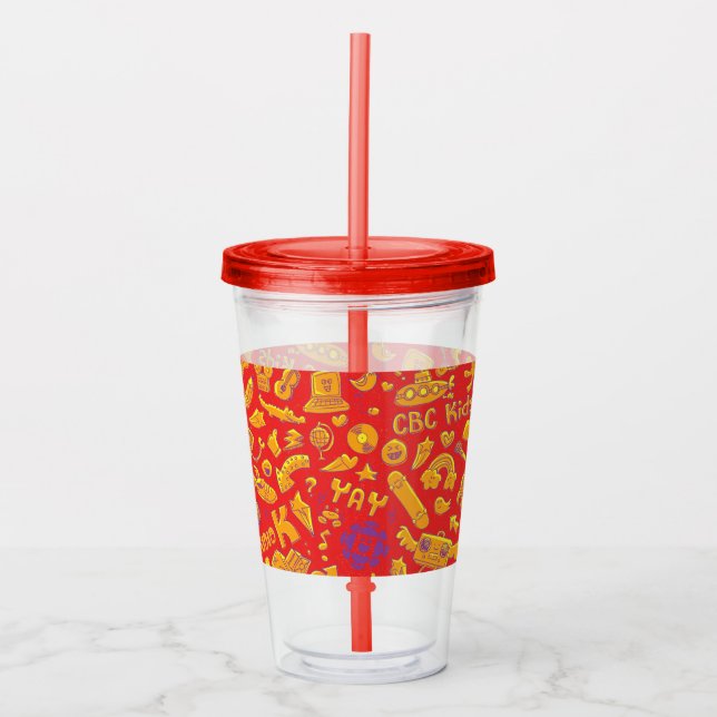 CBC Kids Pattern Acryltrinkbecher (Vorderseite)