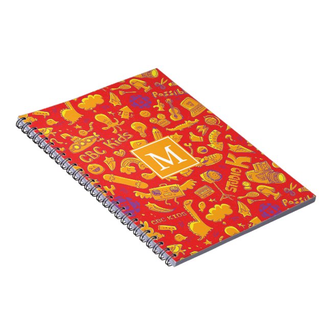 CBC Kids Pattern Monogram Notebook Notizblock (Rechte Seite)
