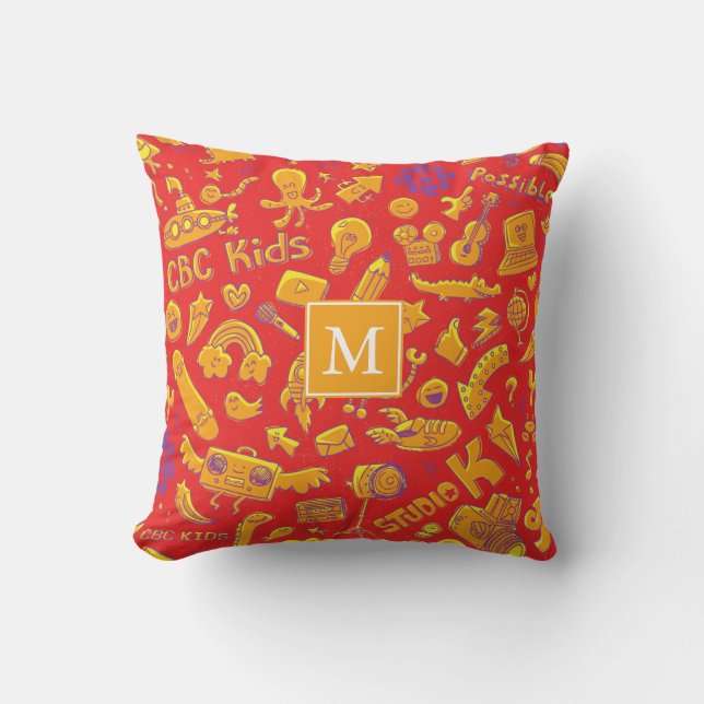 CBC Kids Pattern Monogram Pillow Kissen (Vorderseite)