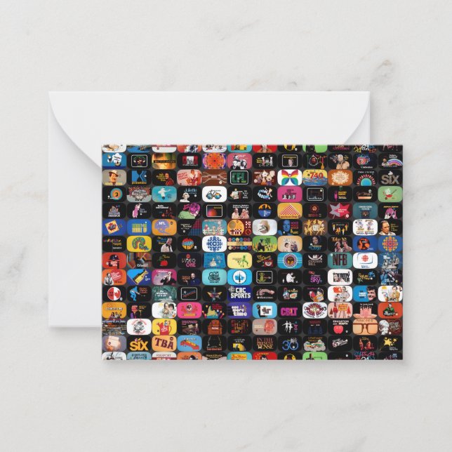 CBC-Logos und Grafikplakat Mitteilungskarte (Vorderseite)