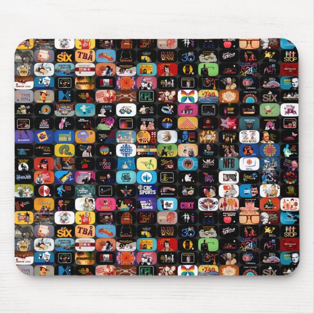 CBC-Logos und Grafikplakat Mousepad (Vorne)