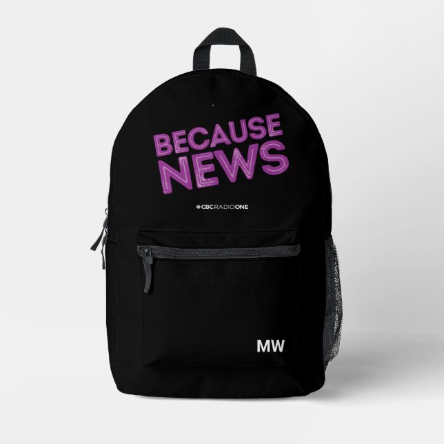 CBC: News Bedruckter Rucksack (Vorderseite)