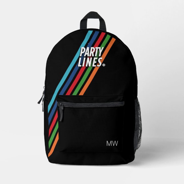 CBC Party Lines Bedruckter Rucksack (Vorderseite)