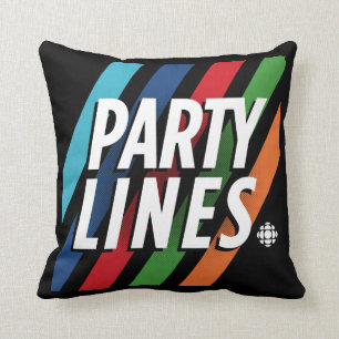 CBC Party Lines Kissen