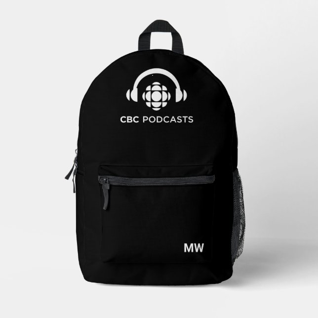 CBC Podcasts Bedruckter Rucksack (Vorderseite)