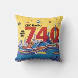 CBC Radio 740 - 1980 Promo-Grafik Kissen