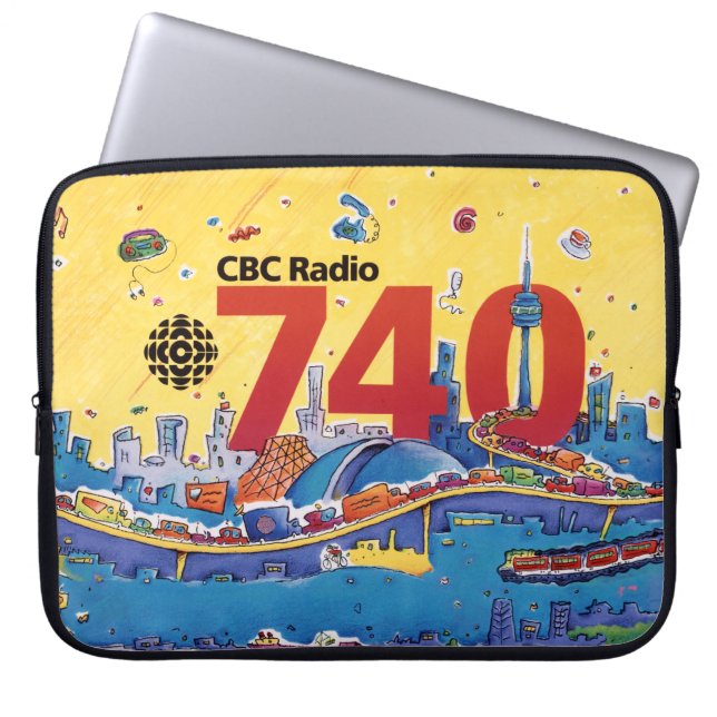 CBC Radio 740 - 1980 Promo-Grafik Laptopschutzhülle (Vorderseite)