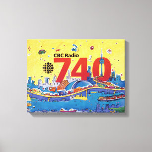 CBC Radio 740 - 1980 Promo-Grafik Leinwanddruck