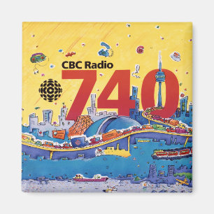 CBC Radio 740 - 1980 Promo-Grafik Magnet