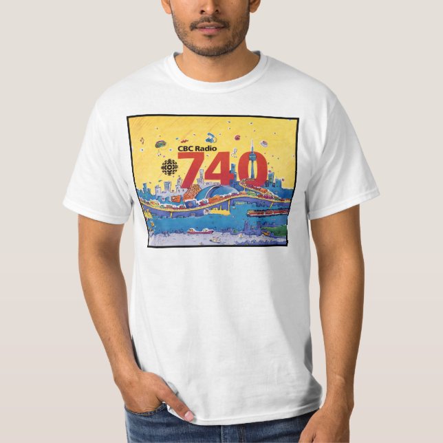 CBC Radio 740 - 1980 Promo-Grafik T-Shirt (Vorderseite)