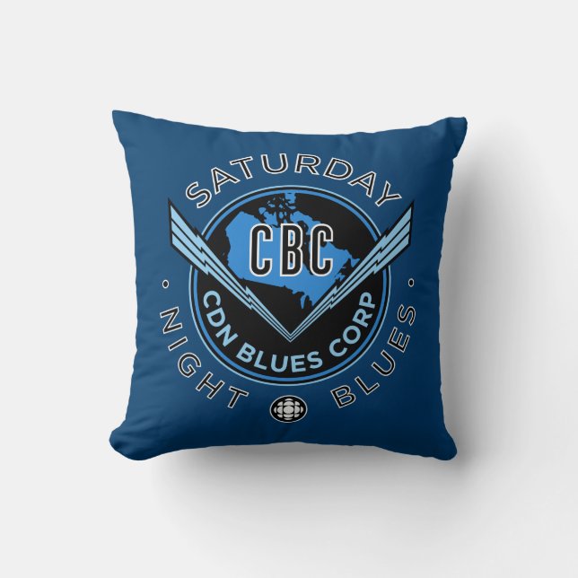CBC Saturday Night Blues Kissen (Vorderseite)