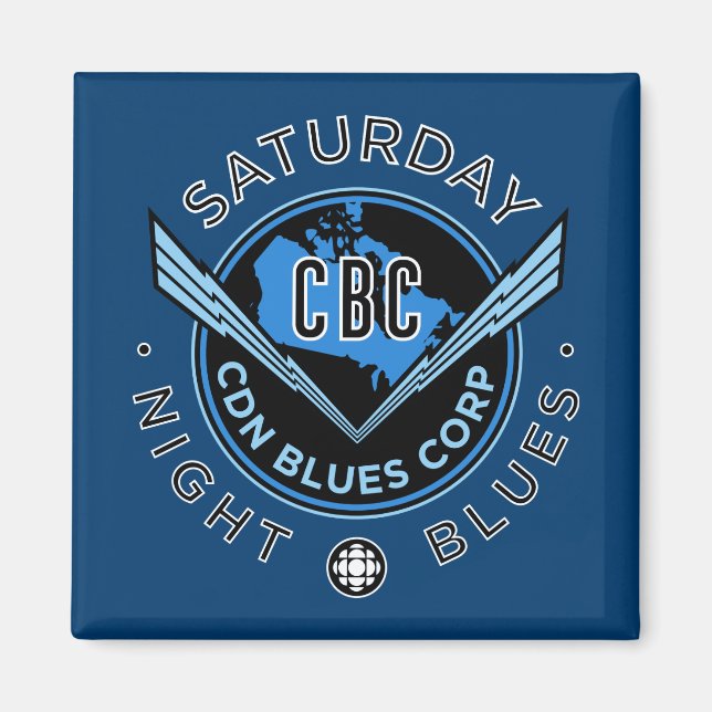 CBC Saturday Night Blues Magnet (Vorne)