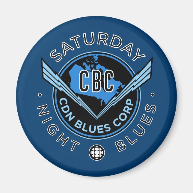 CBC Saturday Night Blues Magnet (Vorne)