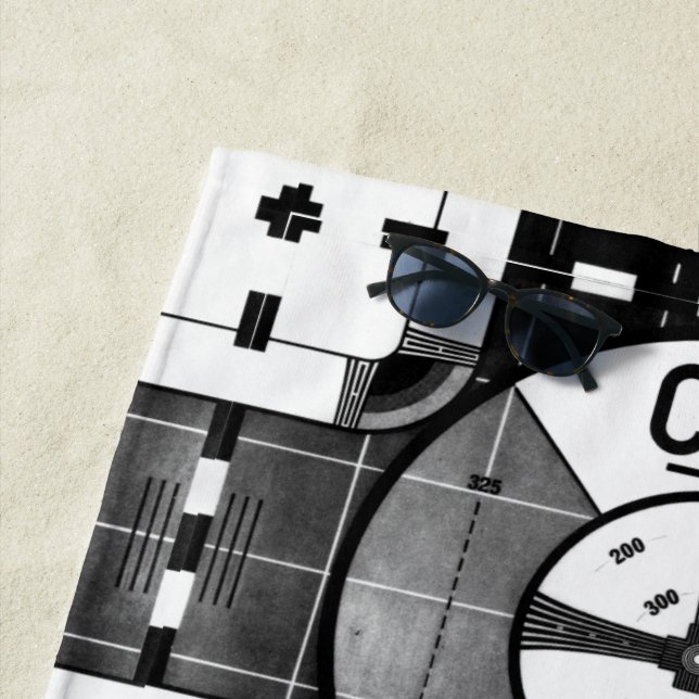 CBC Test Muster Beach Handtuch (Beispiel)