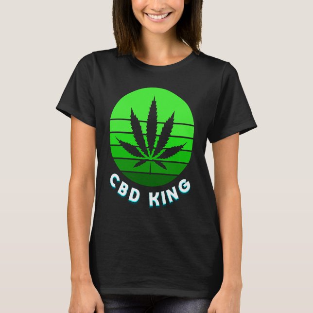 CBD King Capsule Oil Vape CBD Angstschmerzlinderun T-Shirt (Vorderseite)