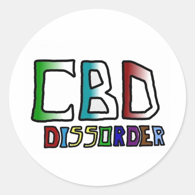 CBD-Störung Runder Aufkleber (Vorderseite)