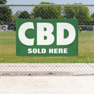 CBD wird hier in kleinen Unternehmen verkauft Werb Banner