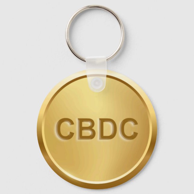 CBDC Zentralwährung Schlüsselanhänger (Vorderseite)