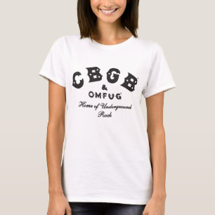 Cbgb Omfug Raglan-Punkfelsen-CBS-Untergrund Baseba T-Shirt