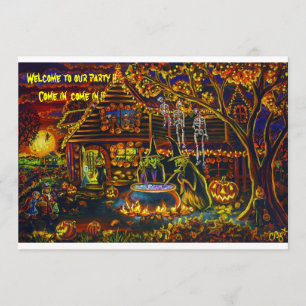 CBjork, Halloween Rotzunge Party Einladungen