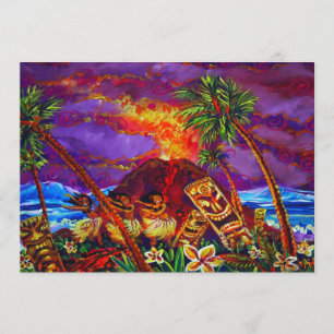 CBjork Party Einladungen glückliche Hula Lava