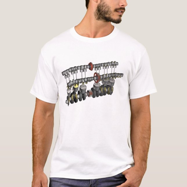 CBX Motorrad-Motor 1000 T-Shirt (Vorderseite)