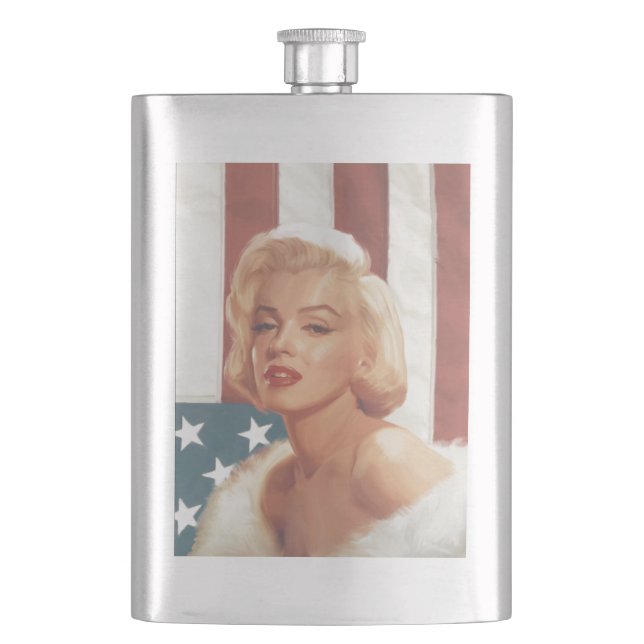 CC15 Marilyn Flagge ZAZZ Flachmann (Vorderseite)