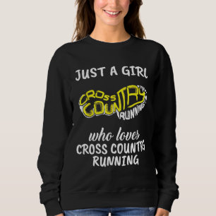 CC Runner Geschenk nur ein Mädchen, die Liebe Cros Sweatshirt