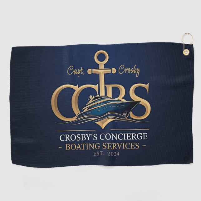 CCBS Merch. Nautic Golf Towel Golfhandtuch (Horizontal)